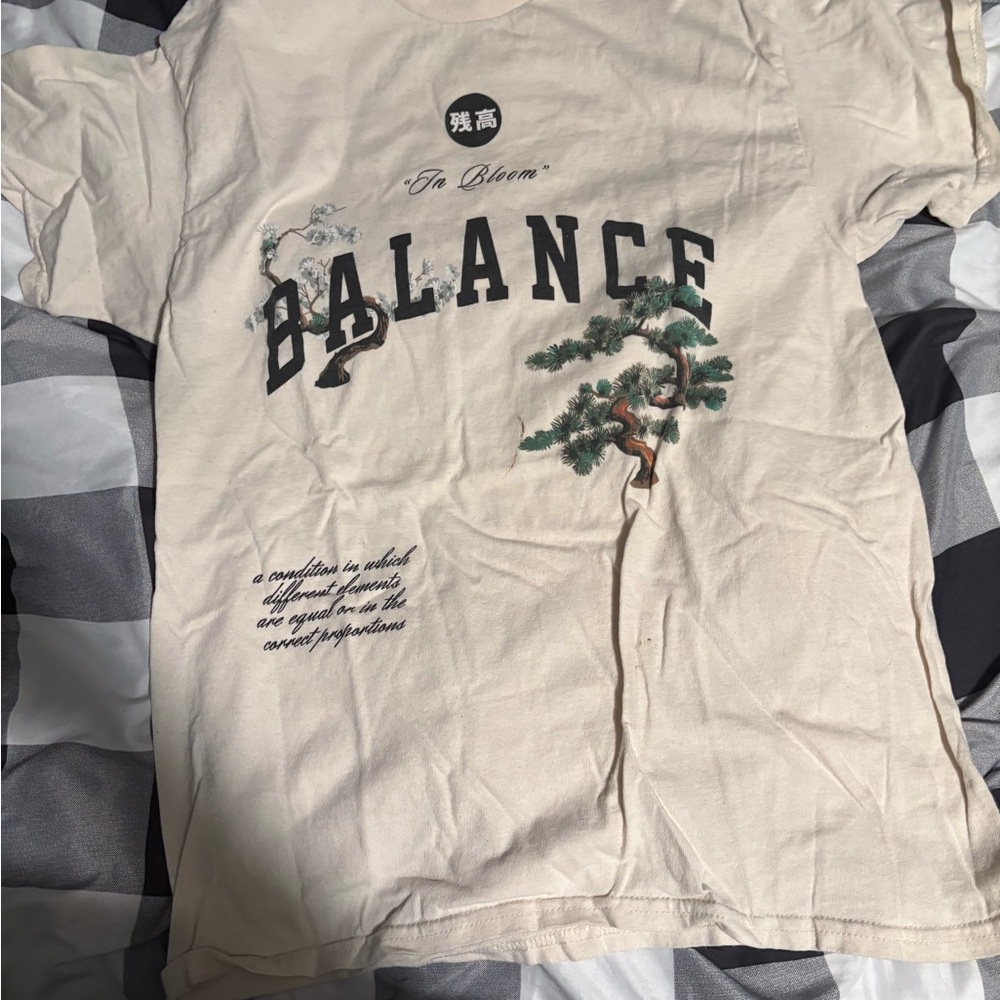 In Bloom BALANCE Cream Graphic T-Shirt